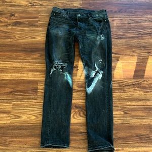 Mens Abercrombie jeans rustic athletic skinny 34 waist 34 length